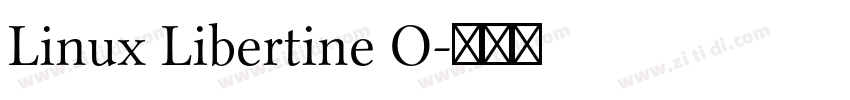 Linux Libertine O字体转换